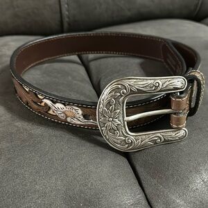 Nocona leather belt youth size 22